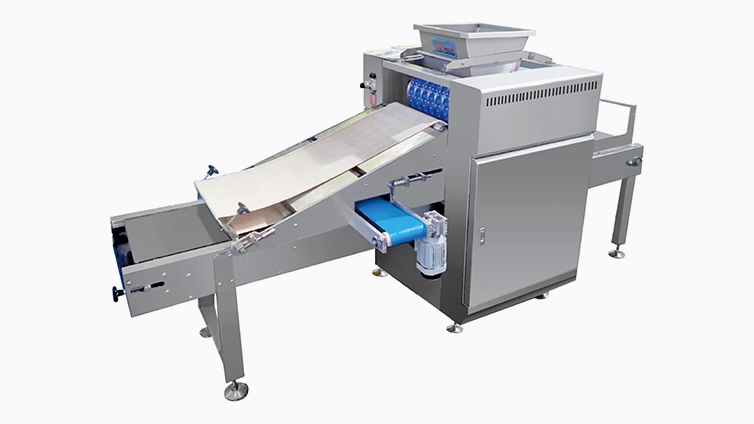 Biscuit molding machine work by tray