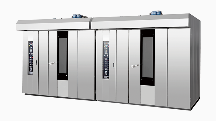 Rotary hot air circulation oven